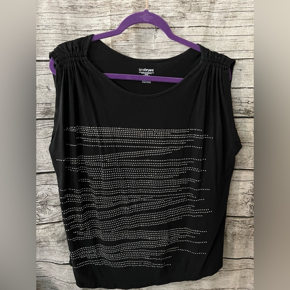 🌺Lane Bryant tank, silver stud details, size 22/24